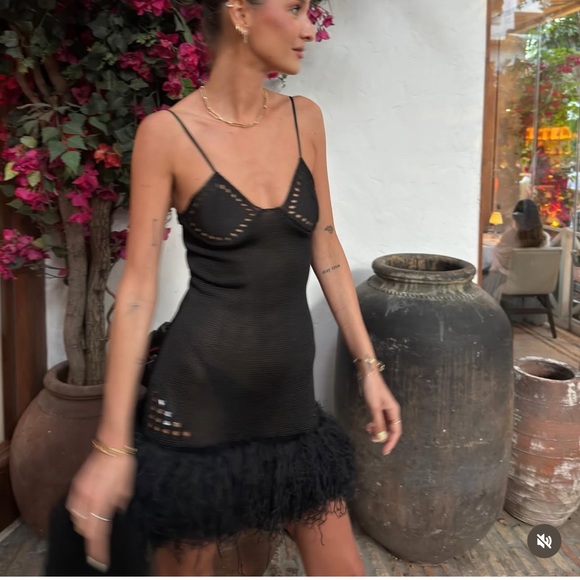 Elegant Black Sheer Nightdress - Picture 8 of 11